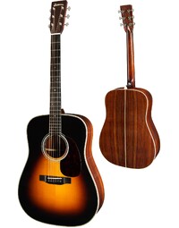 Eastman E20D-TC-SB Traditional Thermo-Cured Solid Adirondack/Rosewood Dreadnought Acoustic Guitar Sunburst