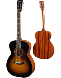 Eastman E2OM-DLX-SB Deluxe Traditional Solid Cedar / Sapele Orchestra Acoustic Guitar w/ Pickup Sunburst