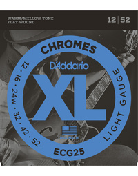 D'Addario ECG25 Chromes Lite 12-52 Electric Guitar Strings