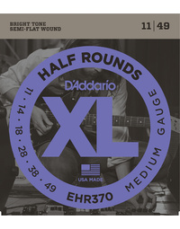 D'Addario EHR370 Half Round Medium 11-49 Electric Guitar Strings