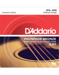D'Addario EJ17 Phos. Bronze Med 13-56 Acoustic Strings