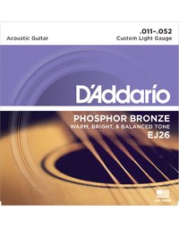 D'Addario EJ26 Phos. Bronze Cust Lite 11-52 Acoustic Strings