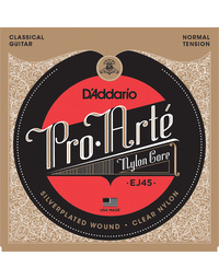 D'Addario EJ45 Pro-Arte Clr/Silver Norm Nylon Strings
