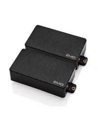 EMG 81 / 85 Original Logo 50th Anniversary Active HH Humbucker Pickup Set Long Shaft 19mm Black