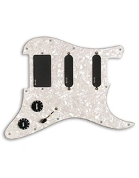 EMG KH20 Kirk Hammett Signature Pre-Wired Pickguard Active HSS Pickup Set 3-Ply White Pearloid PG