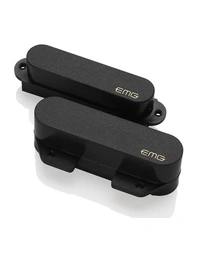 EMG T Set Alnico V Bar Magnet Single-Coil Telecaster Pickup Set Black