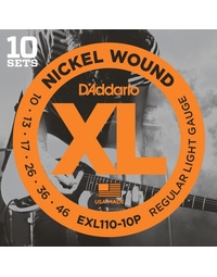 D'Addario Pro Pack 10-Pack EXL110 Reg Lite 10-46 Electric Guitar Strings
