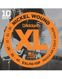 D'Addario Pro Pack 10-Pack EXL110 Reg Lite 10-46 Electric Guitar Strings