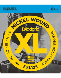 D'Addario EXL125 Super Lite/Reg 9-46 Electric Guitar Strings