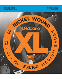 D'Addario EXL160 50-105 Long Scale Bass Guitar Strings