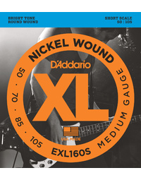 D'Addario EXL160S 50-105 Short Scale Bass Guitar Strings