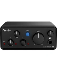 Fender AudioBox GO Ultra-Compact Mobile 2x2 USB-C Audio Interface Black