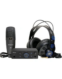 Fender Quantum LT 2 Creator Recording / Podcasting Bundle w/ Interface, Presonus HD7 Heaphones & M7 Microphone