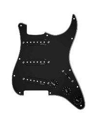 Fishman PRF-STR-BPG Fluence Single Width Single-Coil Size Loaded Pickguard Pickup Set 6 String Stratocasters Black