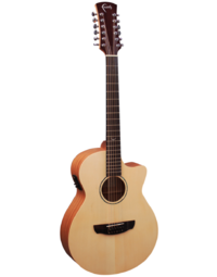 Faith Naked Series Venus Auditorium 12 String Acoustic Guitar All Solid with Pickup & Gig Bag