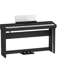 Roland FP-90X 88 Key Digital Piano Bundle Black w/ Digital Piano, Stand, Pedals & Bench