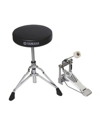 Yamaha FPDS2A Round Top Stool & Single Kick Pedal Pack