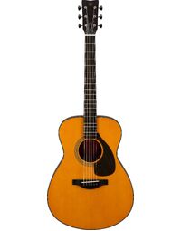 Yamaha MIJ FS5 Red Label Solid Spruce/Mahogany Concert Acoustic Guitar Vintage Natural
