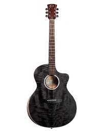 Faith FX Exotic Neptune 2026 All Solid Mango Baby Jumbo Acoustic Guitar Cutaway w/ Pickup Moondust Grey