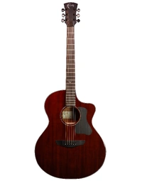 Faith Nexus Neptune All Solid Mahogany Baby Jumbo Acoustic Guitar Cutaway w/ Pickup Thru-Cognac Gloss