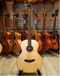 *Scratch & Dent* Faith Natural Neptune Titan Solid Engelmann Spruce / Mahogany Baby Jumbo Acoustic Bass Guitar w/ Pickup