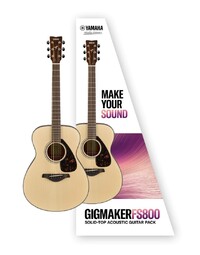Yamaha GIGMAKERFS800 Acoustic Guitar Pack Gloss Natural