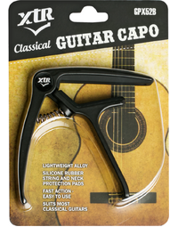 XTR GPX52B Trigger Style Nylon String Classical Guitar Capo Black