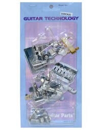 GT Electric Guitar Sealed Tuning Machines in Chrome Finish (6-inline)