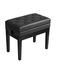 Hemingway HPB25B Deluxe Piano Stool Polished Ebony
