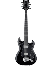 Hagstrom H8-II Retroscape 8-String Bass Guitar Black