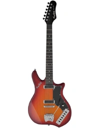 Hagstrom Impala Retroscape Guitar Cherry Sunburst Gloss