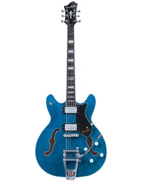 Hagstrom Tremar Viking Deluxe Semi-Hollow Guitar Cloudy Seas