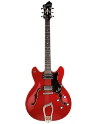 Hagstrom Viking Semi-Hollow Guitar Wild Cherry Transparent Gloss