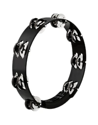 Meinl HTT10BK Headliner Series 10" Moulded ABS Tambourine Stainless Steel Jingles Black