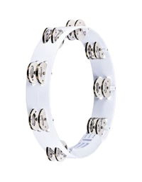 Meinl HTT10WH Headliner Series 10" Moulded ABS Tambourine Stainless Steel Jingles White