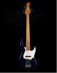 JET Guitars JJB-305 5-String Electric Bass Roasted MN Dark Blue