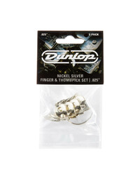 Dunlop Nickel Finger & Thumb Picks Pack .025 Gauge