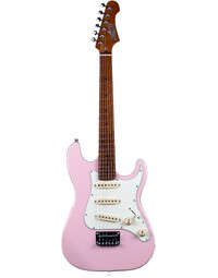 JET Guitars JS-300-MINI Mini Electric Guitar Roasted MN Pink