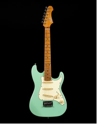 JET Guitars JS-300-MINI Short-Scale Mini Electric Guitar Roasted MN Sea Foam Green