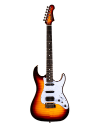 JET Guitars JS-600 Flamed Maple Top Electric Guitar HSS EB Sunburst