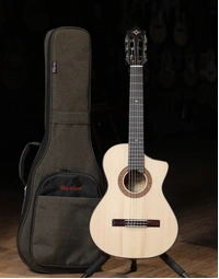 Martinez M-POP Standard Series Solid Top 3/4 Size Classical Nylon String Acoustic Guitar
