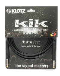 Klotz KIKG60PP1 Kik 6m Instrument Cable Gold Tip Black Straight / Straight