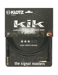 KLOTZ KIK 3M GOLD STR-R/ANGLE GUITAR CABLE