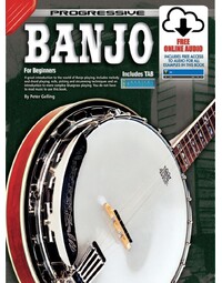Progressive Banjo Book for Beginners w/ Online Video & Audio