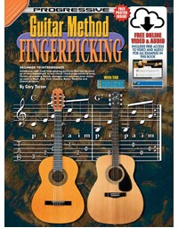 Progressive Guitar Method Fingerpicking Book w/ Online Video & Audio
