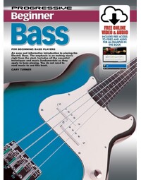 Progressive Beginner Bass Book w/ Online Video & Audio