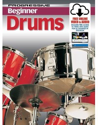 Progressive Beginner Drums Book w/ Online Video & Audio