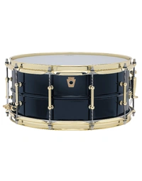 Ludwig L405TBM Supraphonic Aluminium 14 x 6.5" Snare Drum Tube Lugs Brass Hardware Midnight Blue Metallic