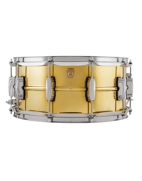 Ludwig LB403 Super Brass 14x6.5" Snare Drum - Lacquered Brass w/ Nickel Hardware