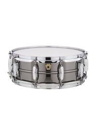 Ludwig LB416K Black Beauty Brass Snare Drum - 14 x 5" Hammered Shell, Imperial Lugs